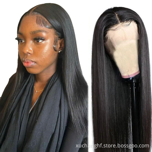 12A Indian Mink Hair HD Lace Front Wigs 180 For Black Women ,Brazilian Virgin Cuticle Aligned Bone Straight Human Hair Wigs
